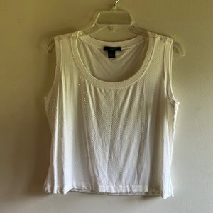St John Caviar sleeveless blouse